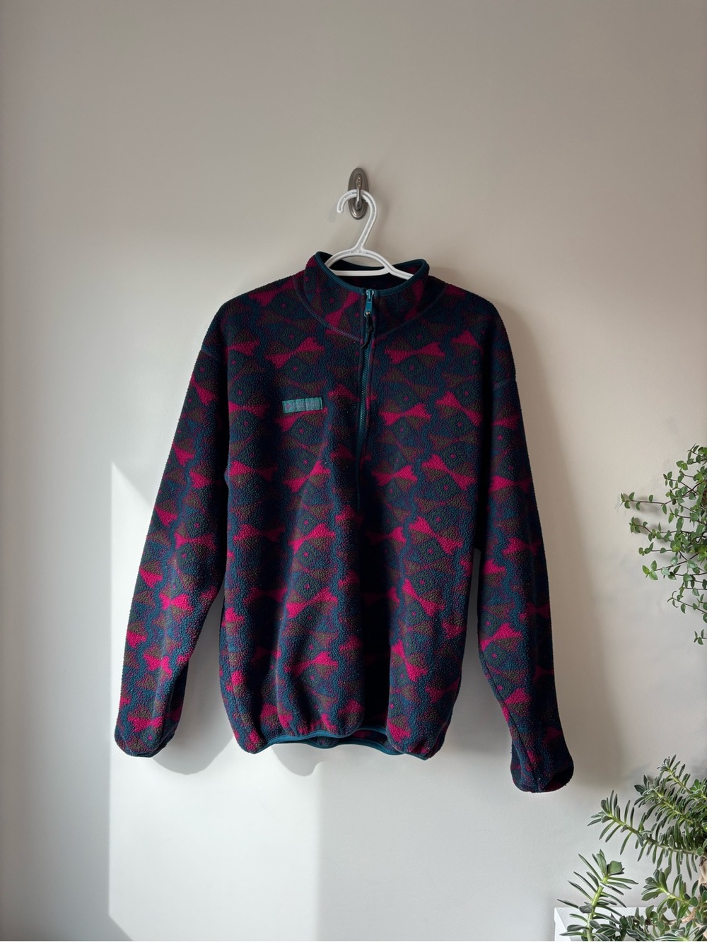 Vintage Men’s Columbia Half-Zip Sweater
